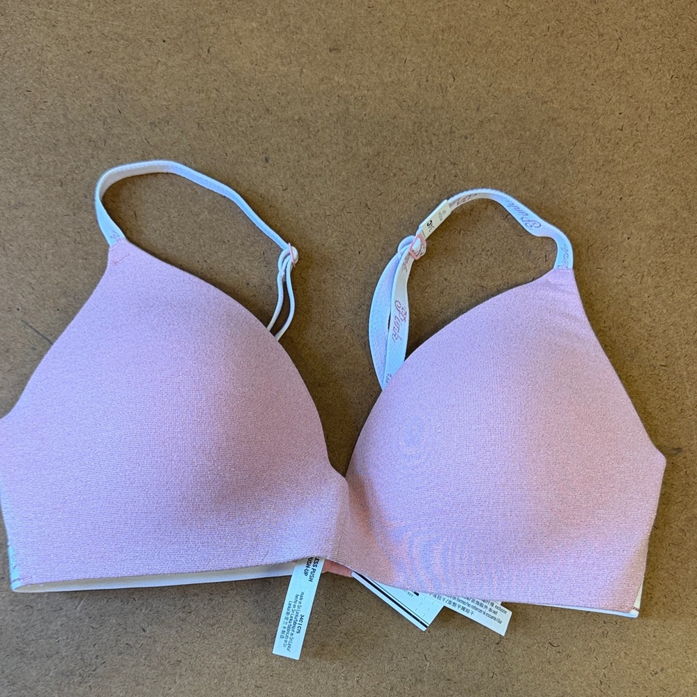 PINK Victoria's Secret Light Pink Wireless T-Shirt Bra